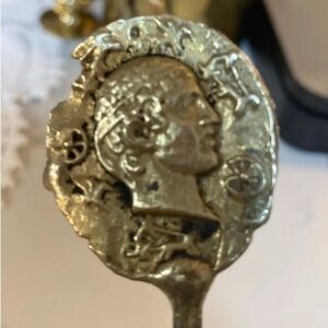 Krementz Gold Vermeil Sterling Silver Caesar Roman Denarius Coin Replica